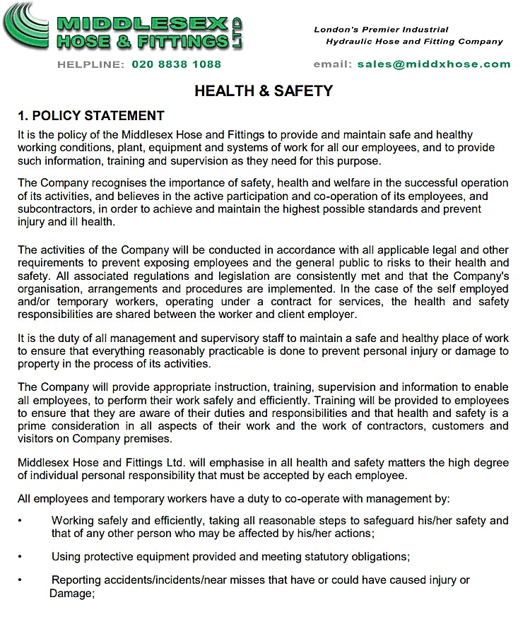 Health & Safety